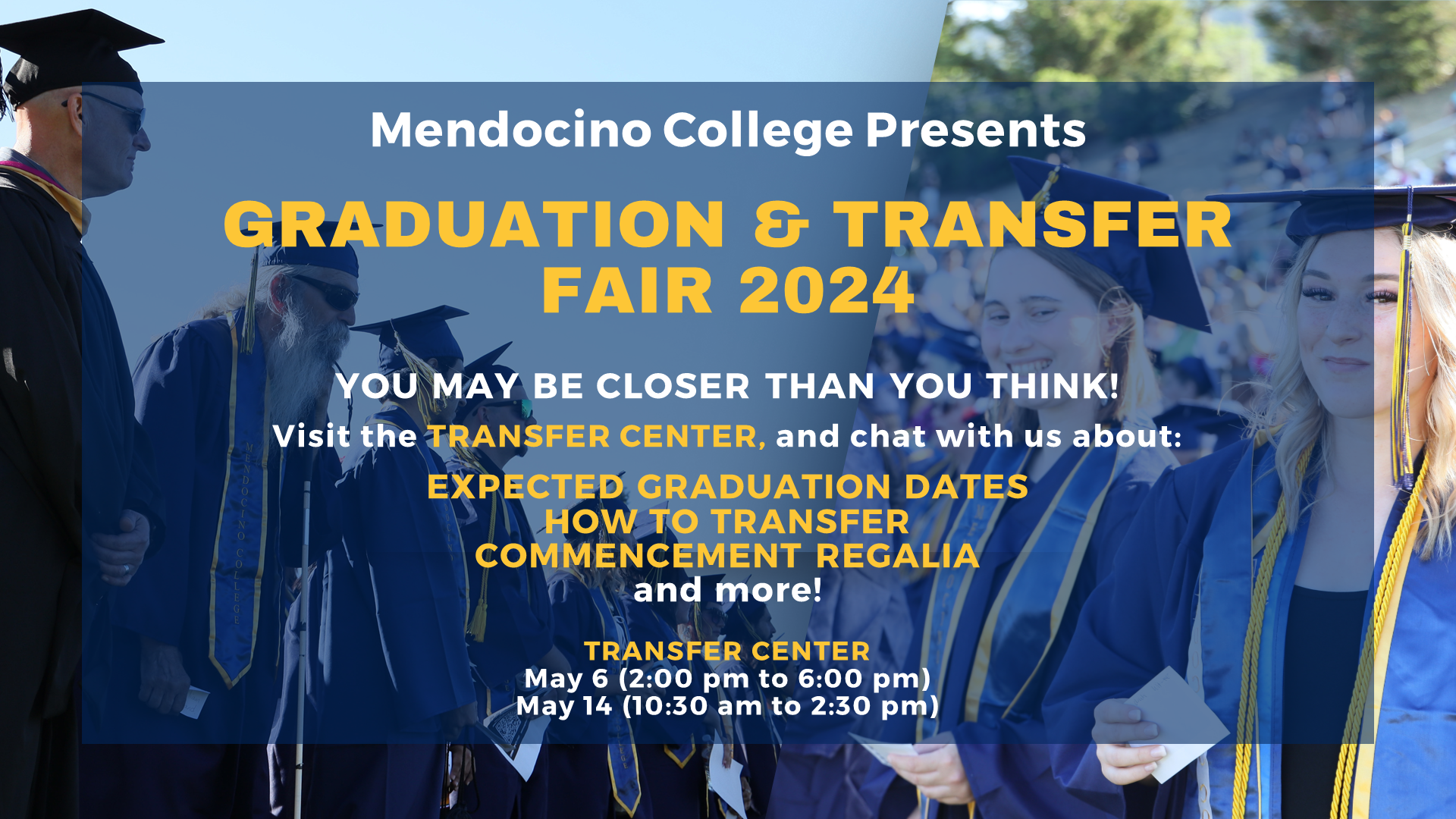 Graduation & Transfer fair 2024 flyer