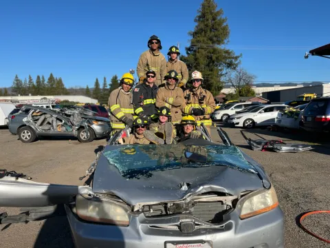 Fire academy training for vehicle rescues