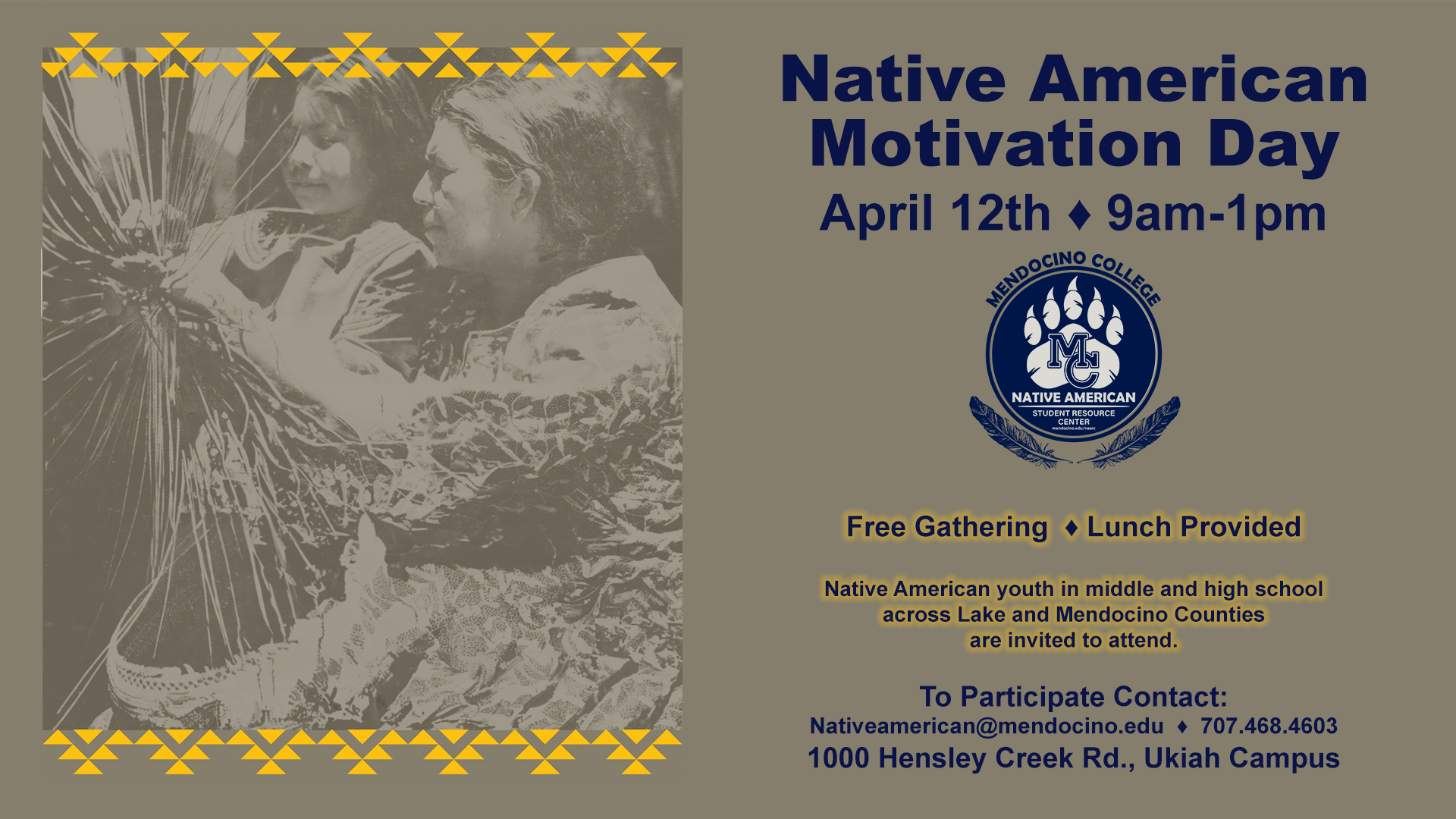Native American Motivation Day Poster