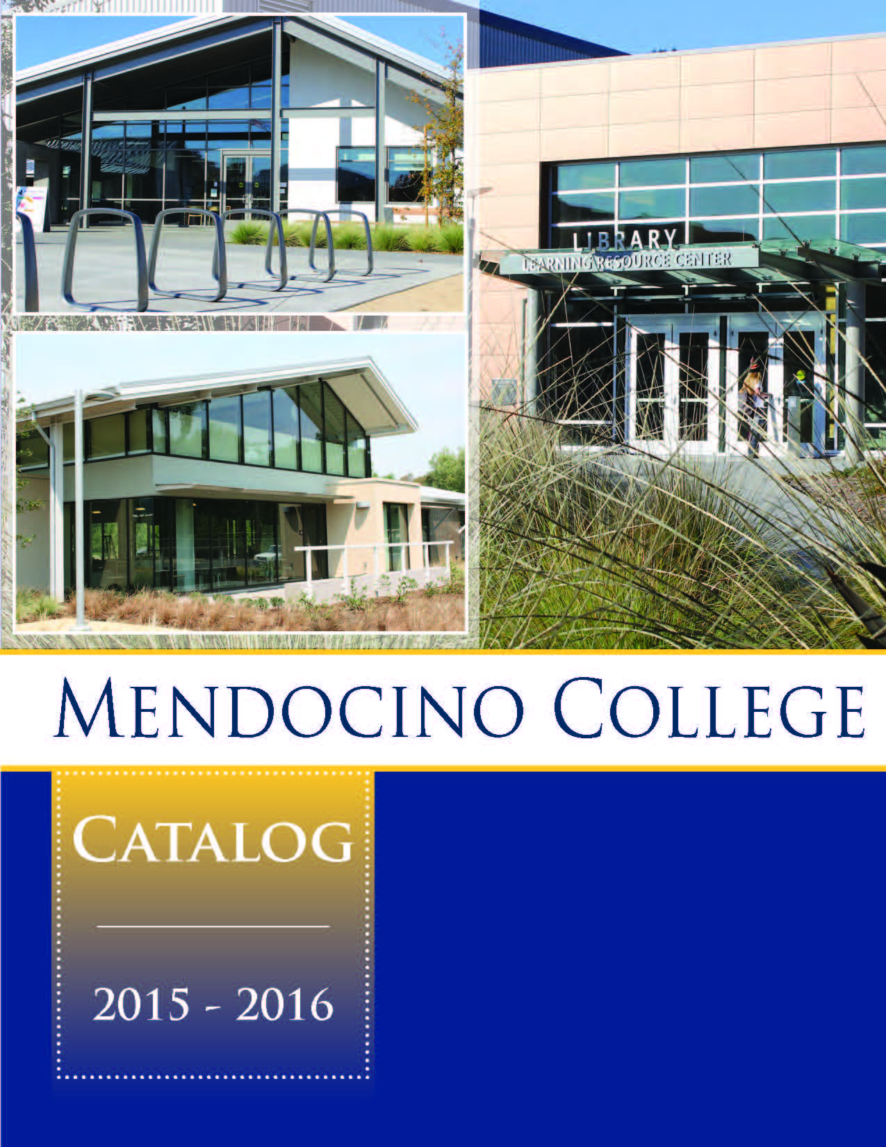 2015-2016 college catalog cover