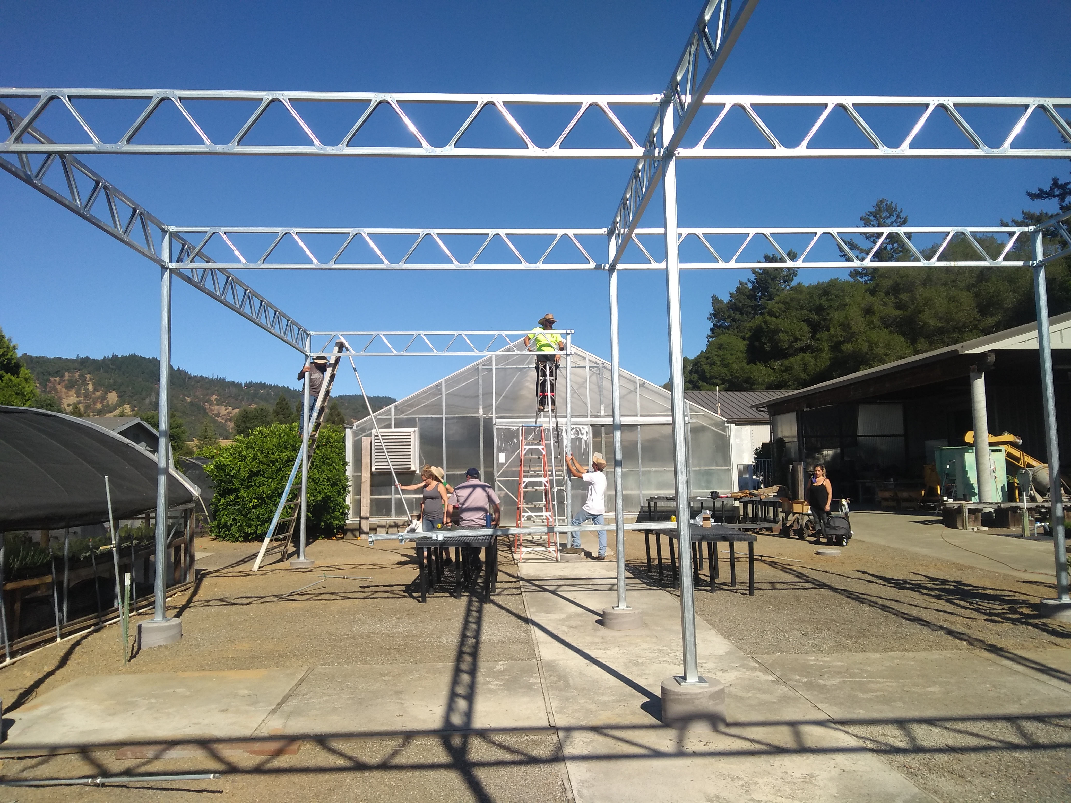 assembling new shade structure