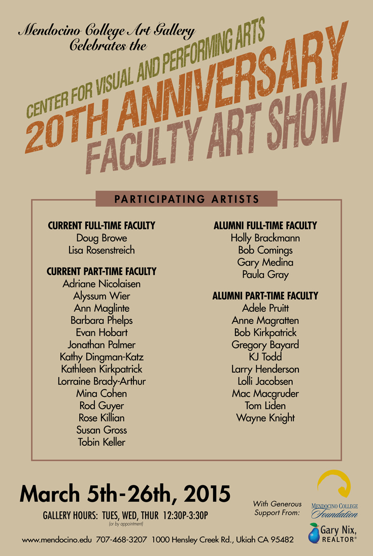 20th Anniversary CVPA Current and Former Faculty Show