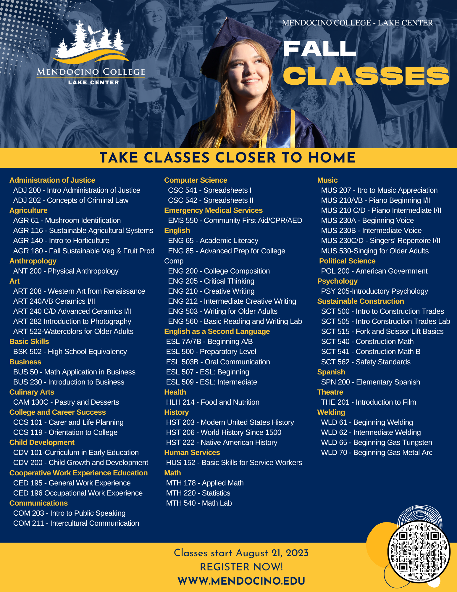 Lake Classes F23