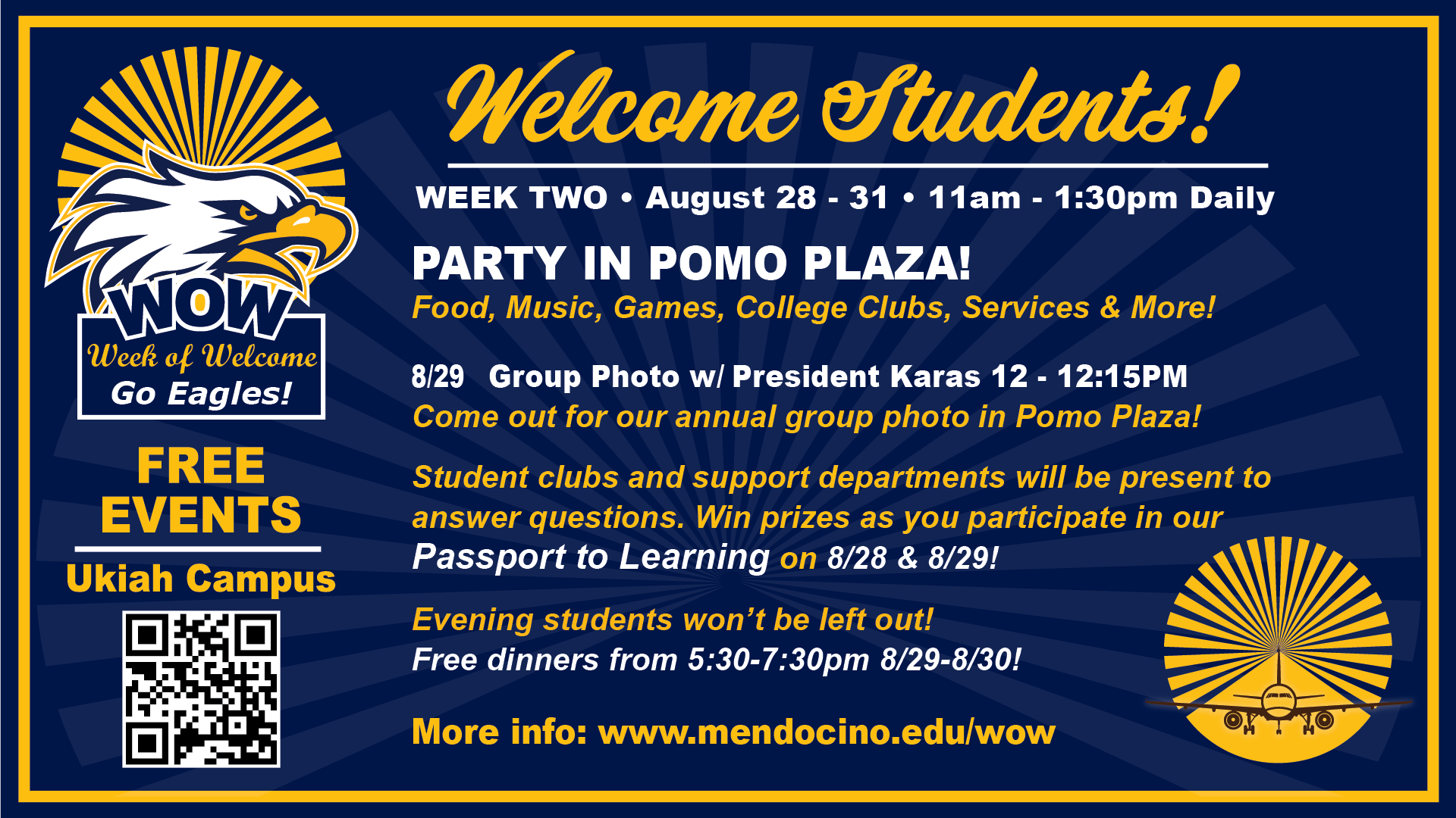 Week of Welcome | Mendocino College