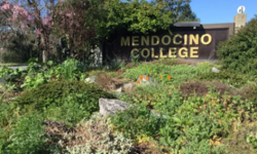 Mendocino College sign