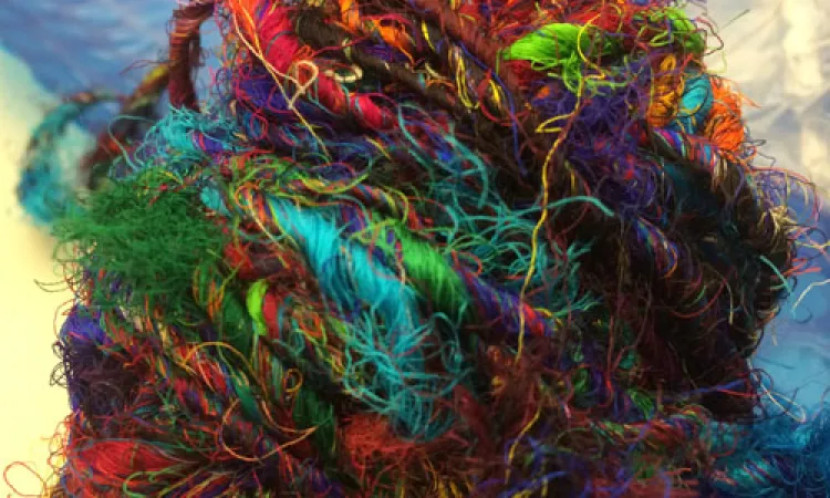 colorful textile materials