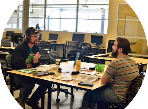 Students in Learning Center