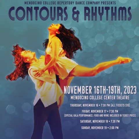 Contours & Rhythms poster of dancers