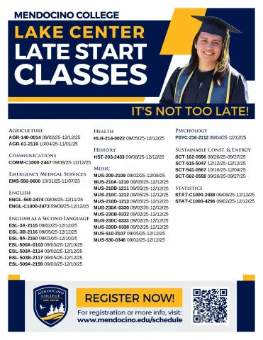 FA25 Lake Center Late Start Classes