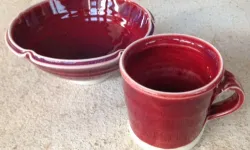 ceramic bowl and mug