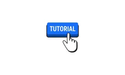A cursor hovering over a textbox that states tutorial. 