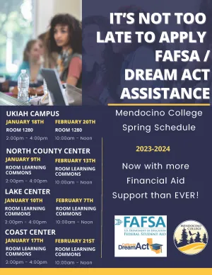 Spring Financial Aid Workshop Schedule 23-24